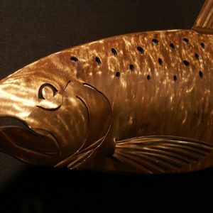 Salmon Sculpted 34" Fish Copper