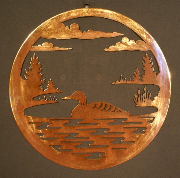 Loon 24" Round Wall Plaque